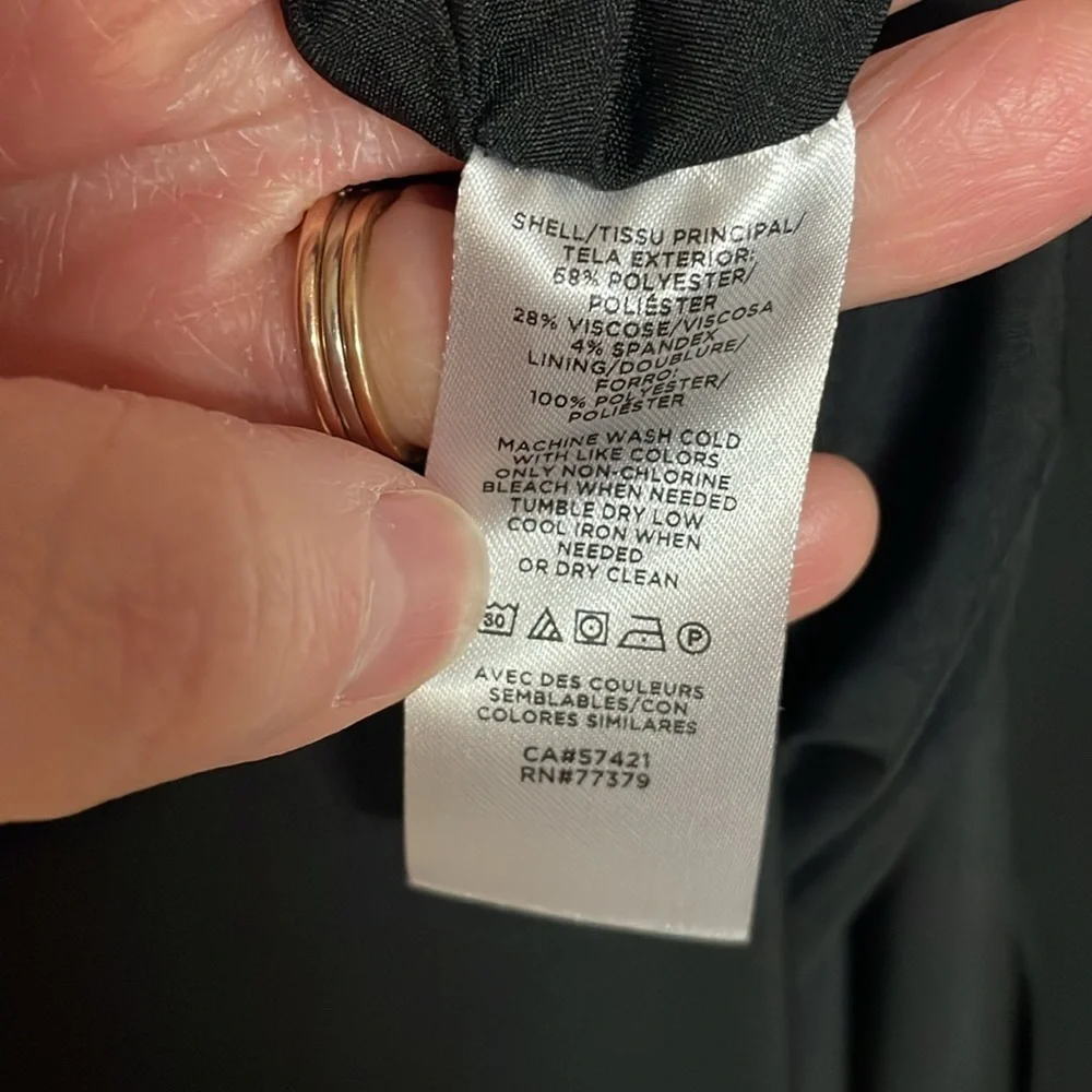 Ann Taylor Factory Size 10 Elegant Black Form Fitted Midi Dress - Picture 6 of 10